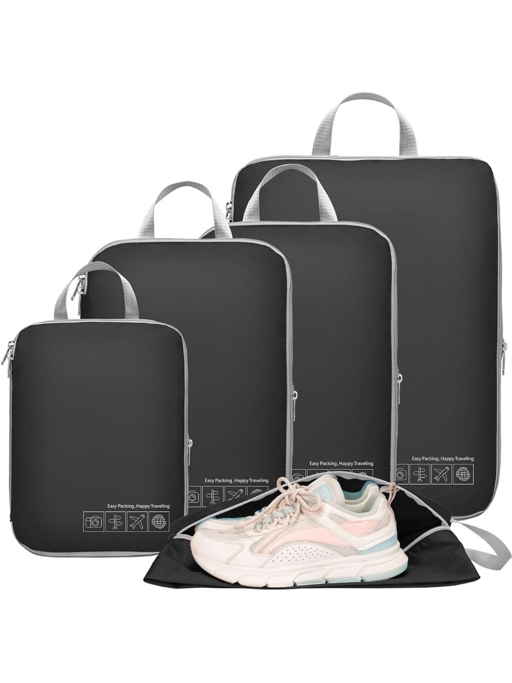 Travel Packing Compression Cubes Set